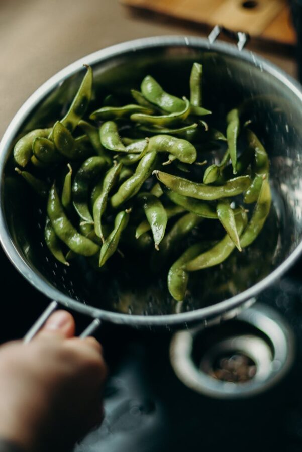 Green Beans in Colander