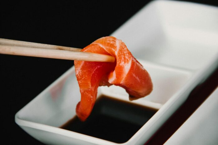 Sashimi on Wooden Chopstick