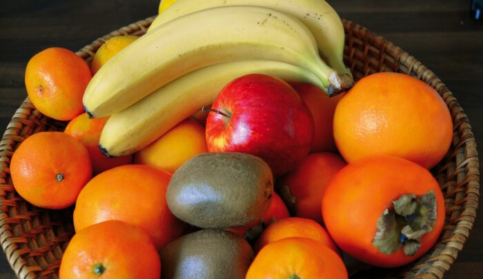 fruit basket, fruit, healthy